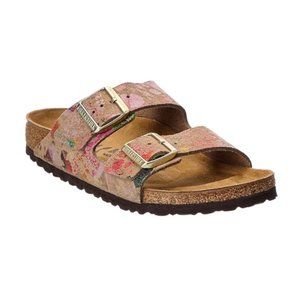 Birkenstock Arizona Flower Crush Taupe Sandals Size 37 US Size 6 or 6.5 Rare